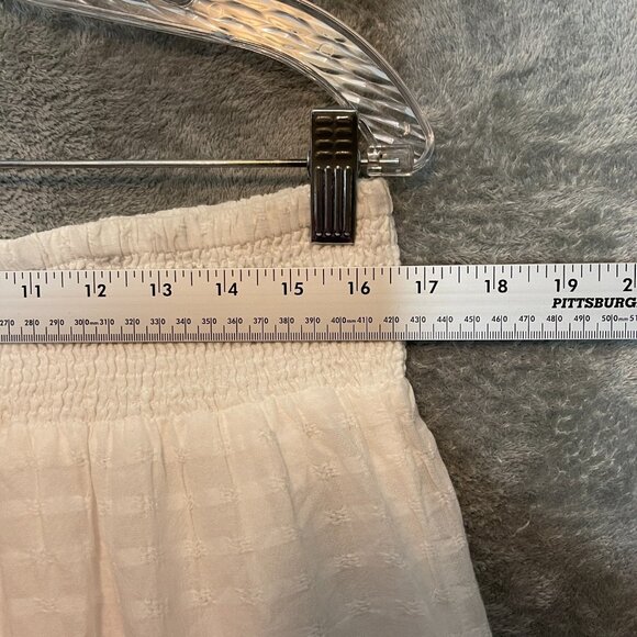 Sonoma Women Cottagecore Modest Boho Tiered Smocked Waist Midi Skirt L White - Picture 7 of 10